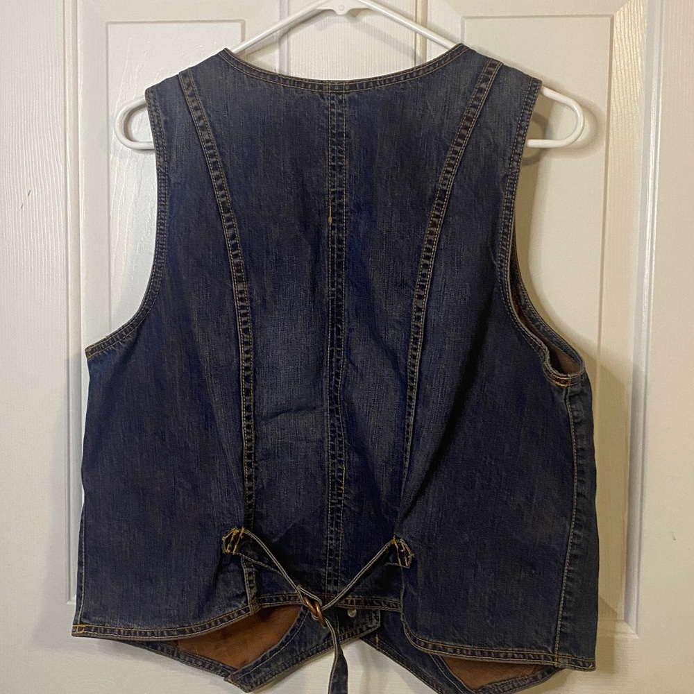 Old Navy Dark Blue Denim Vest - Picture 5 of 6
